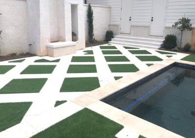 homeowner landscaping hardscape synthetic